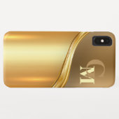 Coques Case-Mate iPhone Luxe personnalisé Look moderne Or (Dos (Horizontal))