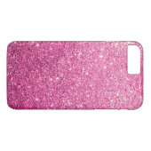 Coques Case-Mate iPhone Luxe rose élégant de parties scintillantes (Dos (Horizontal))
