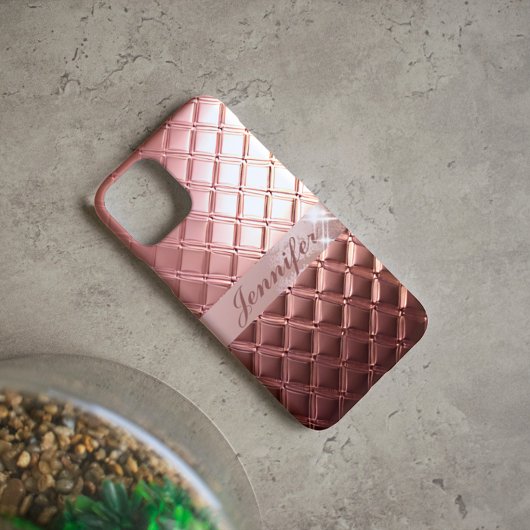 Coques Case-Mate iPhone Luxe Rose Gold Parties scintillant Custom Ajouter