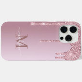 Coques Case-Mate iPhone Luxe Rose or rose Parties scintillant de séchage M (Verso (horizontal))