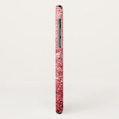 Coques Case-Mate iPhone Luxe rouge élégant de parties scintillantes (Dos/Gauche)