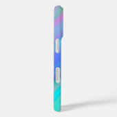 Coques Case-Mate iPhone Luxe tendance vert bleu violet faux holographique (Verso / Droite)