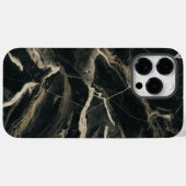 Coques Case-Mate iPhone Luxueuse Cool en marbre noir (Verso (horizontal))