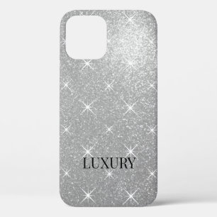 Case-Mate iPhone Case Luxueux faux argent glittery et scintillant person