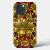 Coques Case-Mate iPhone Luxueux Gold Carving Floral Coque-Mate iPhone Cas (Verso)