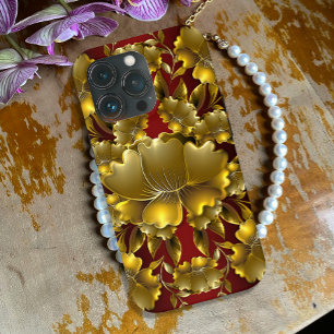 Case-Mate iPhone Case Luxueux Gold Carving Floral Coque-Mate iPhone Cas