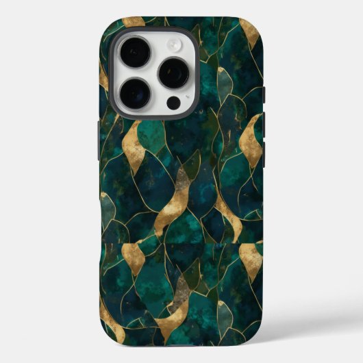 Coques Case-Mate iPhone Luxueux iPhone Abstrait géométrique 16 Pro Tough C (Verso)