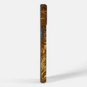 Coques Case-Mate iPhone Luxury 3D Metallic Liquid Gold Texture iPhone Case (Verso / Droite)