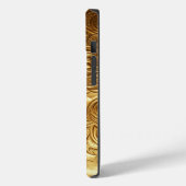 Coques Case-Mate iPhone Luxury 3D Metallic Liquid Gold Texture iPhone Case (Verso / Gauche)