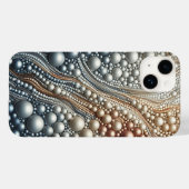 Coques Case-Mate iPhone Luxury 3D Pearl Stream Gradient and Iridescent Bea (Verso (horizontal))