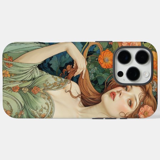 Coques Case-Mate iPhone 	Luxury Art Nouveau iPhone Accessory (Verso (horizontal))