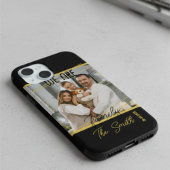 Coques Case-Mate iPhone Luxury Black & Gold Custom Family Photo Keepsake