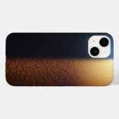 Coques Case-Mate iPhone Luxury Deep Blue and Shimmering Gold Glitter Contr (Verso (horizontal))