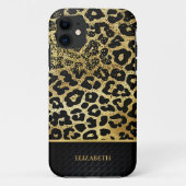 Coques Case-Mate iPhone Luxury Golden Leopard Print – Stylish (Dos)
