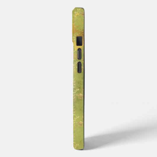 Coques Case-Mate iPhone Luxury Lime Green Gold Bee Wreath Grid Scripture  (Verso / Gauche)