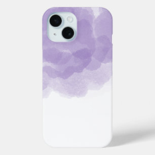 Coque Pour iPhone 15 Luxury Purple Magic Rose Aquarelle Art Abstrait