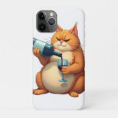 Coques Case-Mate iPhone Luxury Tipsy Cat Modern Art Illustration (Dos)