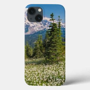 iPhone 13 Coque Lys avalanches et Mont Rainier