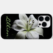 Coques Case-Mate iPhone Lys blancs purs (Verso (horizontal))