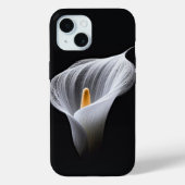 Coques Case-Mate iPhone Lys Calla Blanc Sur Noir (Verso)