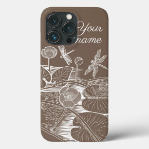 Case-Mate iPhone Case Lys d'eau marron