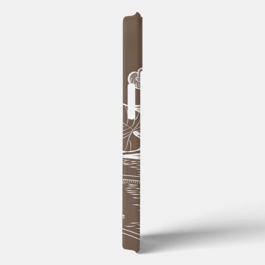 Coques Case-Mate iPhone Lys d'eau marron (Verso / Droite)