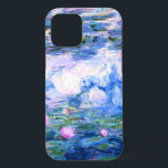 Case-Mate iPhone Case Lys d'eau rose Monet<br><div class="desc">Un coque Monet rose nénuphar iPhone 12 avec de belles nénuphars roses flottant dans un étang bleu calme avec des nénuphars. Un grand cadeau Monet pour les amateurs d'impressionnisme et d'art français. Impressionnisme nature serein avec de belles fleurs et paysage d'étang pittoresque.</div>