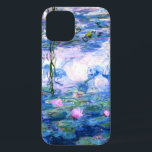 Case-Mate iPhone Case Lys d'eau rose Monet<br><div class="desc">Un coque Monet rose nénuphar iPhone 12 avec de belles nénuphars roses flottant dans un étang bleu calme avec des nénuphars. Un grand cadeau Monet pour les amateurs d'impressionnisme et d'art français. Impressionnisme nature serein avec de belles fleurs et paysage étang pittoresque iPhone 12 coque.</div>