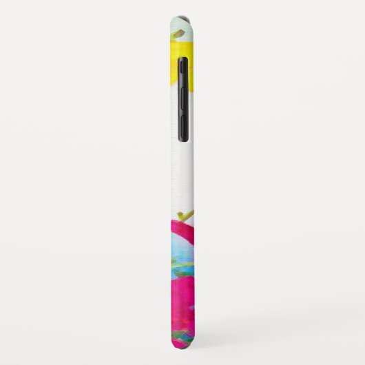 Coques Case-Mate iPhone Lys japonais - magenta, bleu jaune (Dos/Gauche)