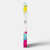 Coques Case-Mate iPhone Lys japonais - magenta, bleu jaune (Verso / Gauche)