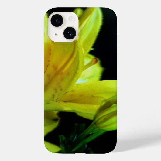 Coques Case-Mate iPhone Lys jaunes avec effet éolien par Shirley Taylor (Verso)