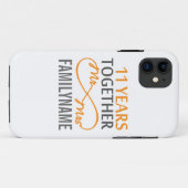 Coques Case-Mate iPhone M. et Mme 11th Anniversary (Dos (Horizontal))