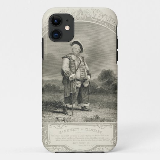 Coques Case-Mate iPhone M. Hackett comme Falstaff, en Henry IV (Loi I de (Dos)