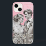 Coque Pour iPhone 14 M. & Mme Loving Couple Juste Marié Cadeaux<br><div class="desc">Mr & Mrs Loving Couple Just Marié Coque-Mate iPhone 14 Coque</div>