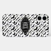Coques Case-Mate iPhone M. Mustache Hipster Motif (Verso (horizontal))