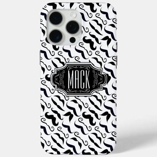 Coques Case-Mate iPhone M. Mustache Hipster Motif (Verso)