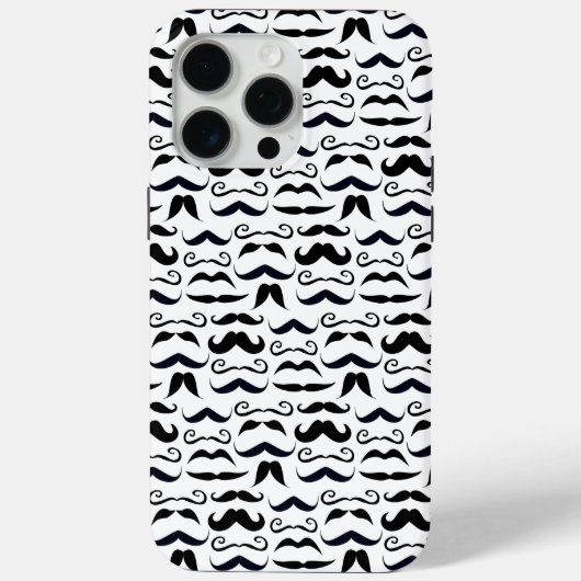 Coques Case-Mate iPhone M. Mustache Hipster Motif (Verso)