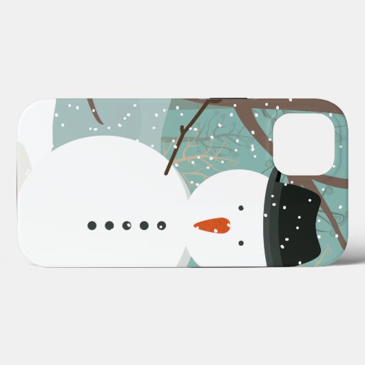 Coques Case-Mate iPhone M. Winter Snowman (Verso (horizontal))