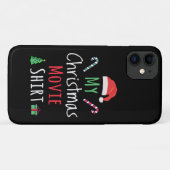 Coques Case-Mate iPhone Ma chemise de cinéma de Noël (Dos (Horizontal))