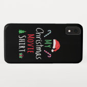 Coques Case-Mate iPhone Ma chemise de cinéma de Noël (Dos (Horizontal))