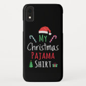 Coques Case-Mate iPhone Ma chemise en pyjama de Noël (Dos)