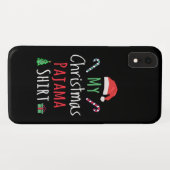 Coques Case-Mate iPhone Ma chemise en pyjama de Noël (Dos (Horizontal))