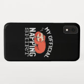 Coques Case-Mate iPhone Ma chemise officielle de sieste Paresseux (Dos (Horizontal))