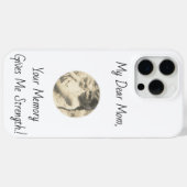Coques Case-Mate iPhone Ma Chère Maman, Ta Mémoire Me Donne Force ! ! (Verso (horizontal))