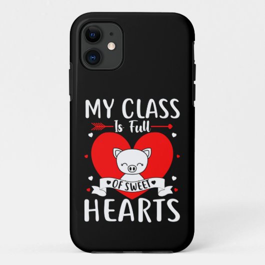 Coques Case-Mate iPhone Ma Classe Est Pleine De Coeurs Sucrés Valentine (Dos)