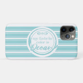 Coques Case-Mate iPhone Ma couleur préférée est Serviette de plage océan (Dos (Horizontal))