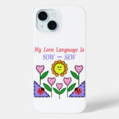 Coques Case-Mate iPhone Ma Langue D'Amour Est Douce - Coudre (Verso)