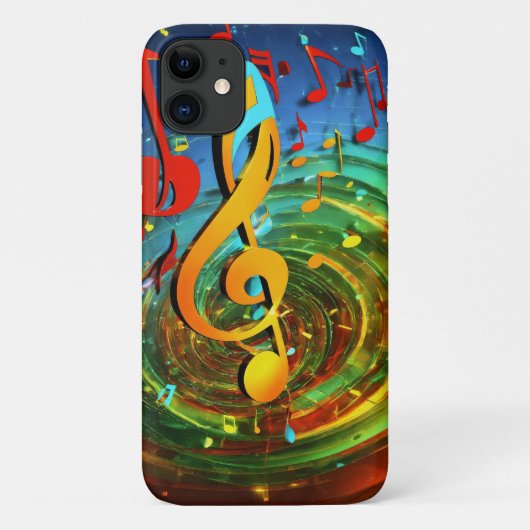 Coques Case-Mate iPhone Ma mélodie préférée : notes de musique et paroles (Dos)