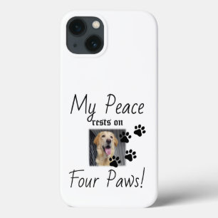 Case-Mate iPhone Case Ma paix repose sur quatre pattes - Citation de l'a