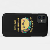 Coques Case-Mate iPhone Ma soeur va échanger contre Tacos (Dos (Horizontal))